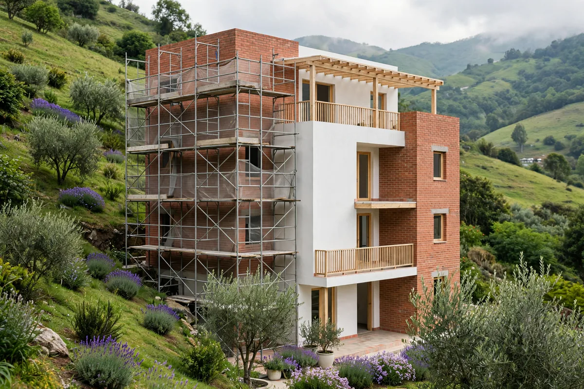 A building under construction